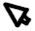 Cursor drawn in black above the masthead